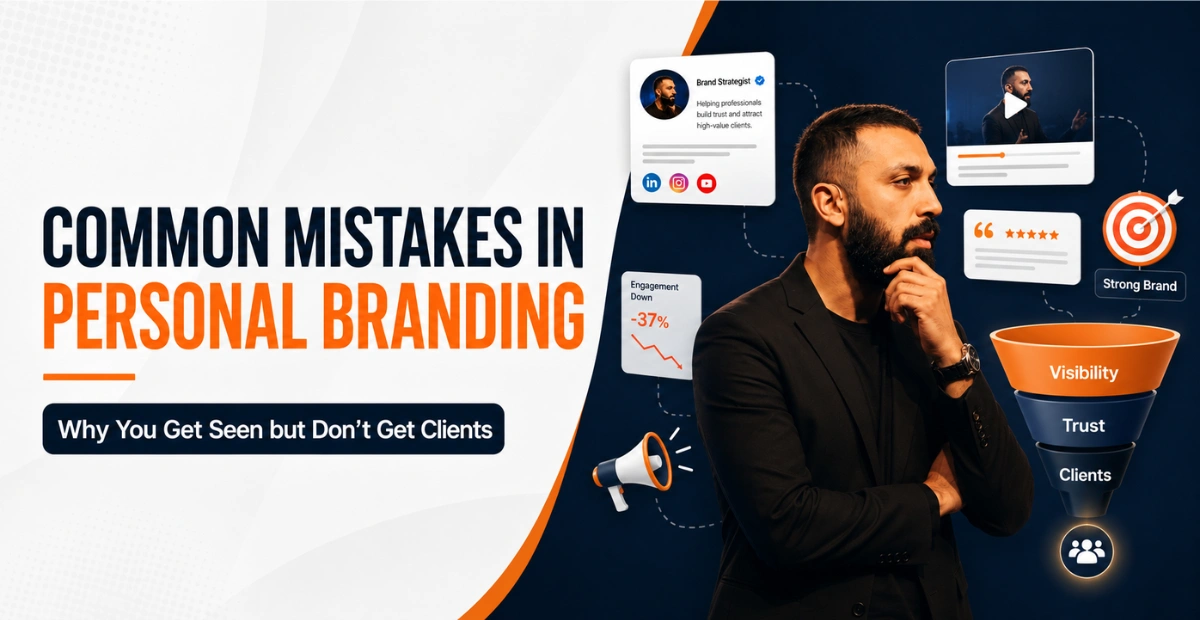 Common personal branding mistakes that stop visibility from turning into clients